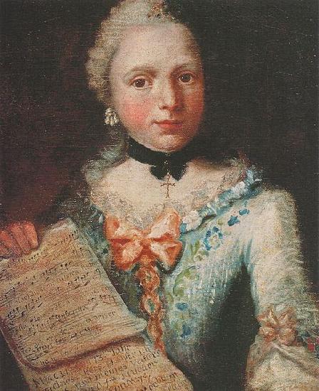 Angelica Kauffmann Self-portrait as singer, holding a sheet of music Sweden oil painting art